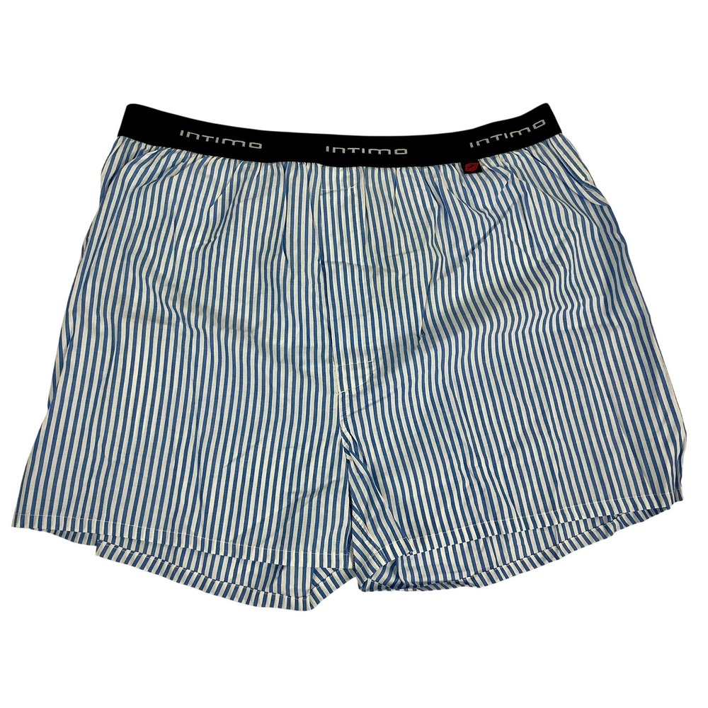 Intimo Blue and White Striped Boxers